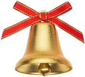 a gold bell with red ribbon on it.jpg